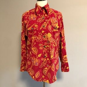 Vintage floral pattern shirt